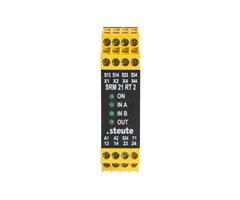 90560049 Steute 1179203 Safety relay module SRM 21 RT 2 24vDC IP20 v=+/-15% 1NC/1NO or 2NC